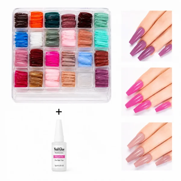 Artificial Nails Pack Of 576 Nails set