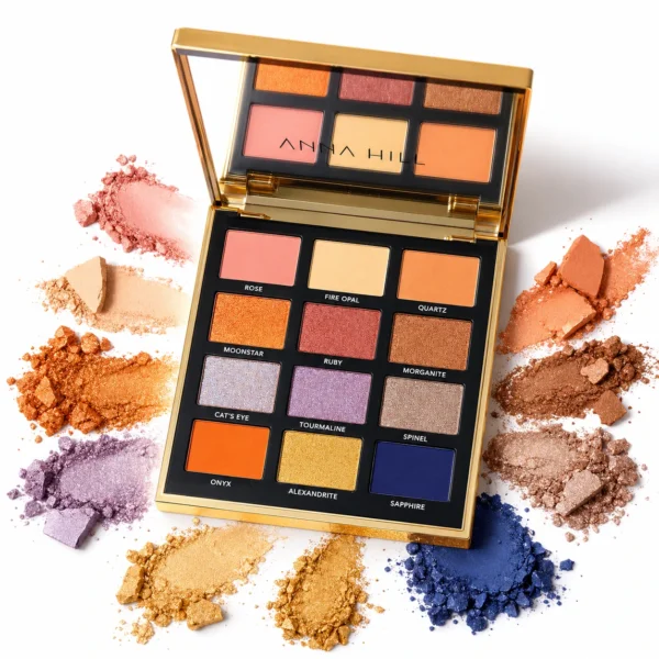 Anna Hill Sapphire Eyeshadow Palette (12 Colors)