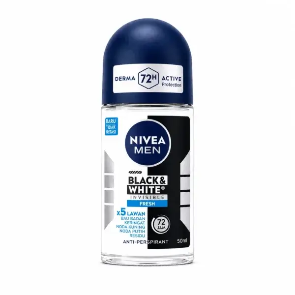 Nivea Men Black & White Invisible Fresh Anti-Perspirant Roll-On (50ml)