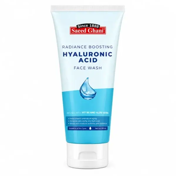 Saeed Ghani Hyaluronic Acid Radiance Boosting Face Wash (50ml)